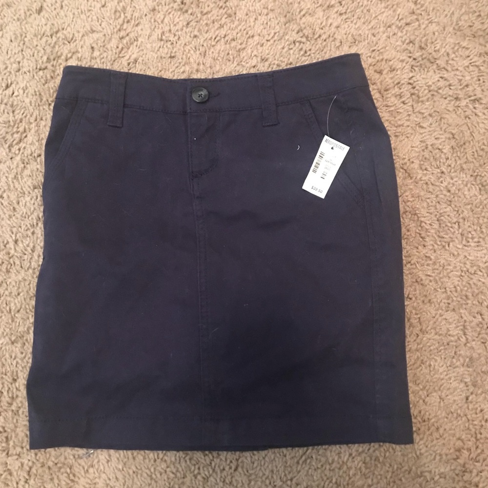 navy skirt NWT